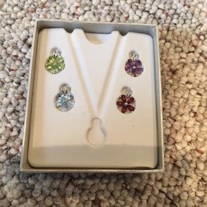 Four 9.25 Silver Necklace Pendants